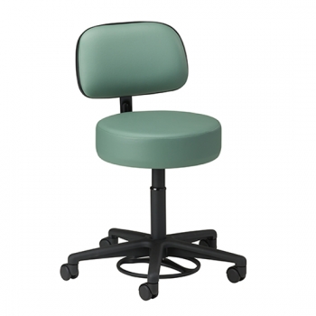 Hands-Free / Foot Operated Stool with Backrest