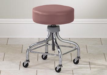 Chrome Base Exam Stool w/ Foot Rest Chrome Base Exam Stool w/ Foot Rest