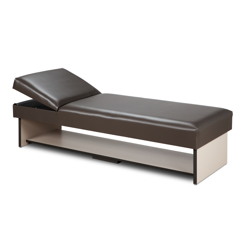 Panel Leg Couch W/ Full Shelf