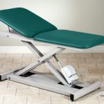 Open Base Power Table with Adjustable Backrest