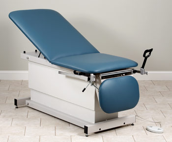 Shrouded Power Table with Stirrups, Backrest & Drop Section