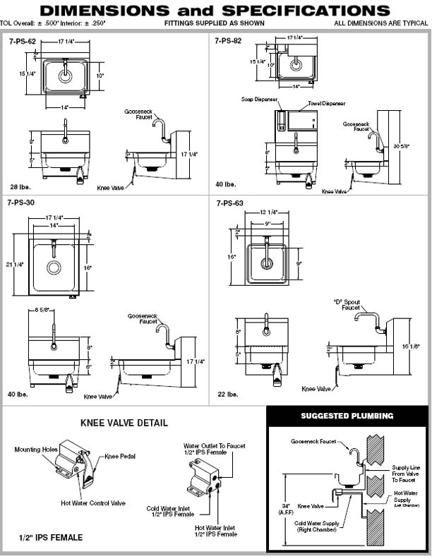 Scrub-Ware 4112-SA Scrub, Sink, RECT, 17-1/4inx55-1/2inx11in