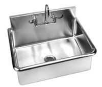 SINGLE SURGEONS SCRUB SINKS-WALL MOUNT