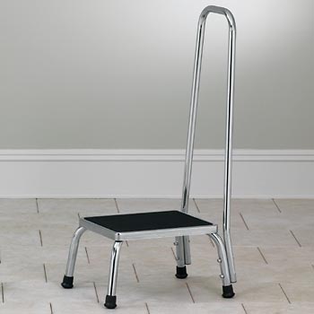 Step Stool with Hand Rail