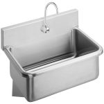 SINGLE SCRUB SINKS-WALL MOUNT